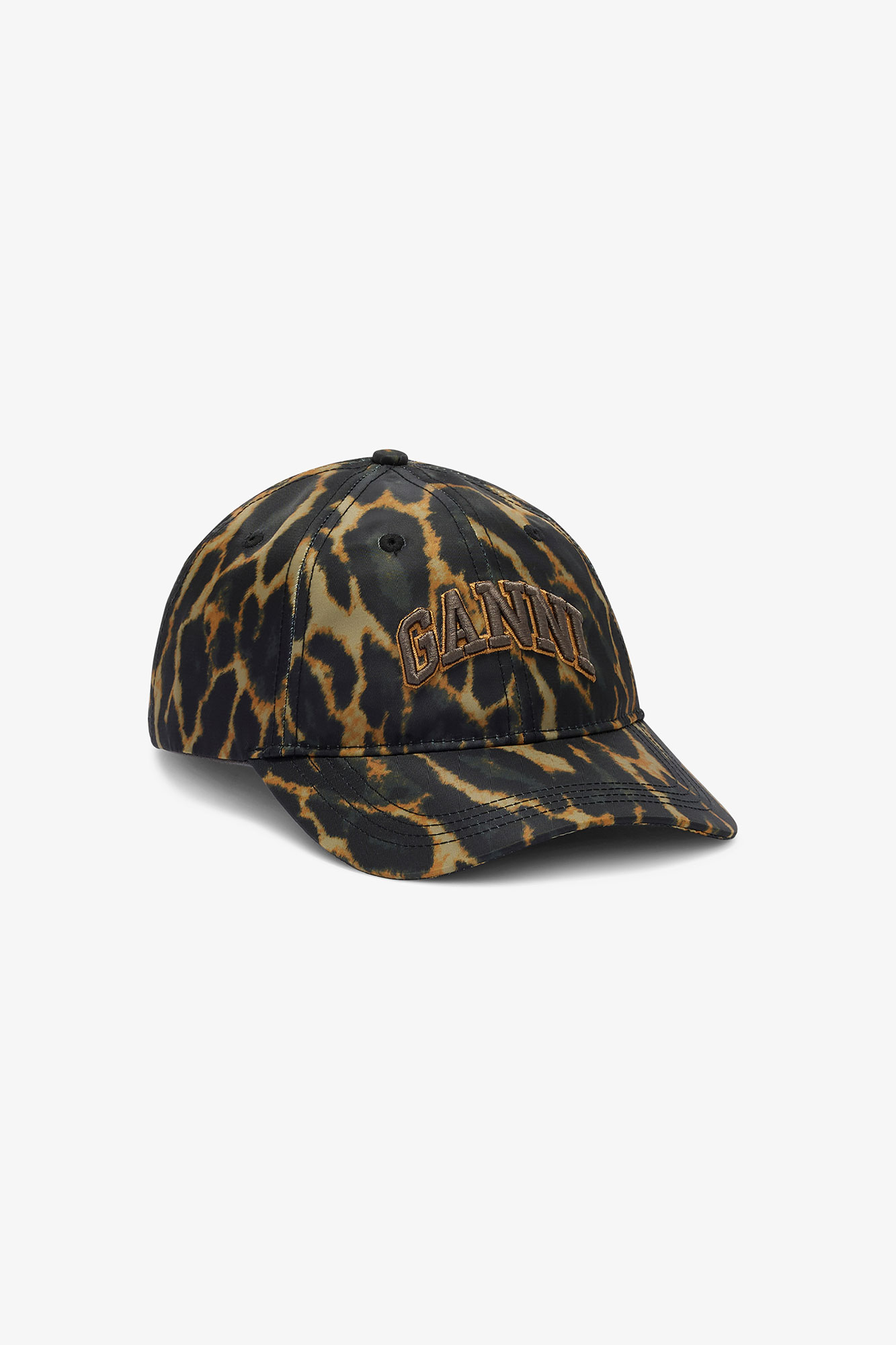 Black Printed Nylon Cap | GANNI US