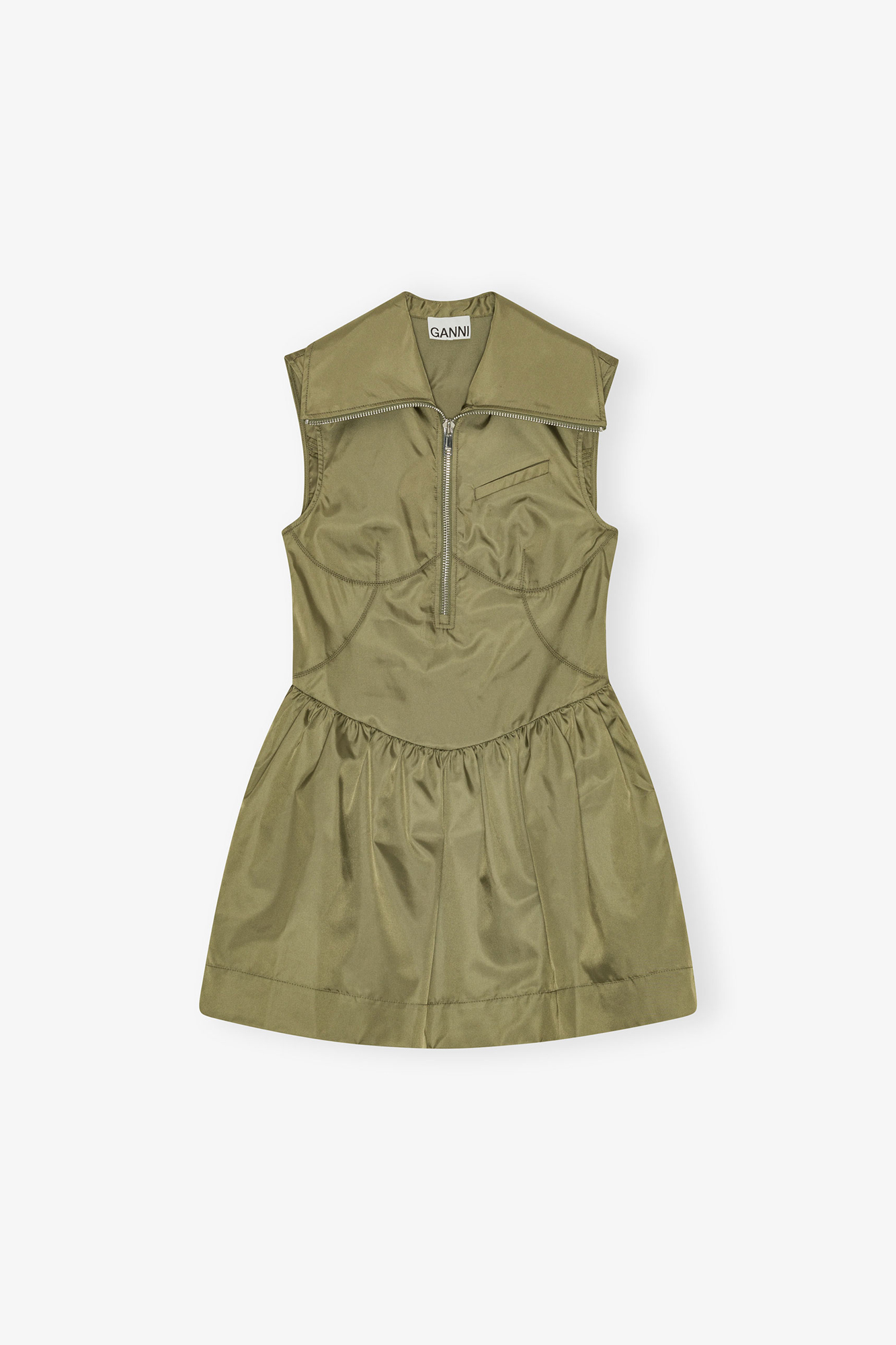 Dress In Green Nylon