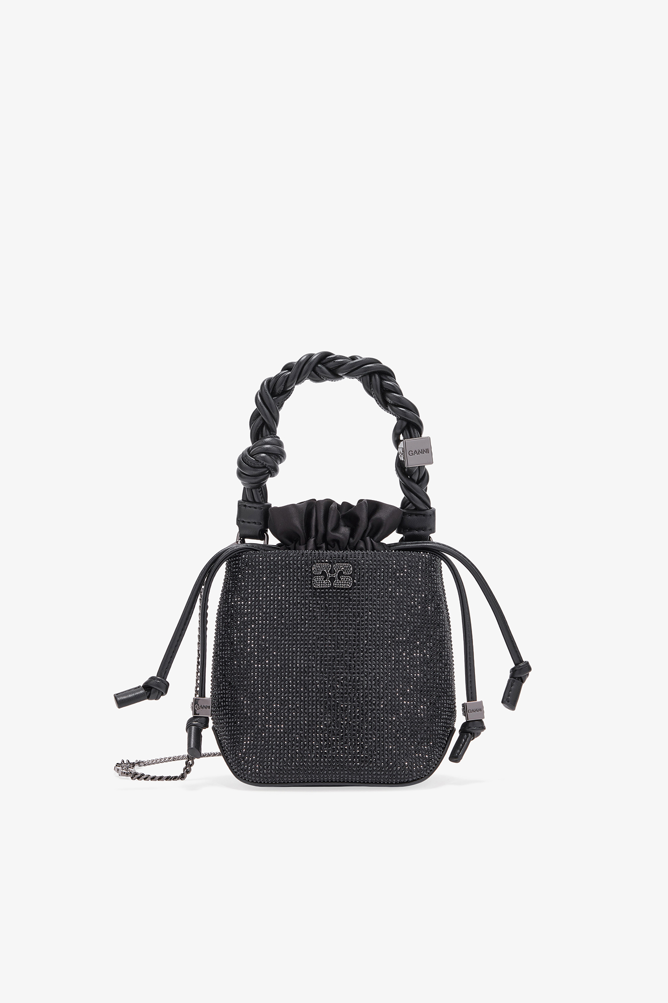 【GANNI 】SMALL KNOT BUCKET BAG A6506_5894_099_1.jpg