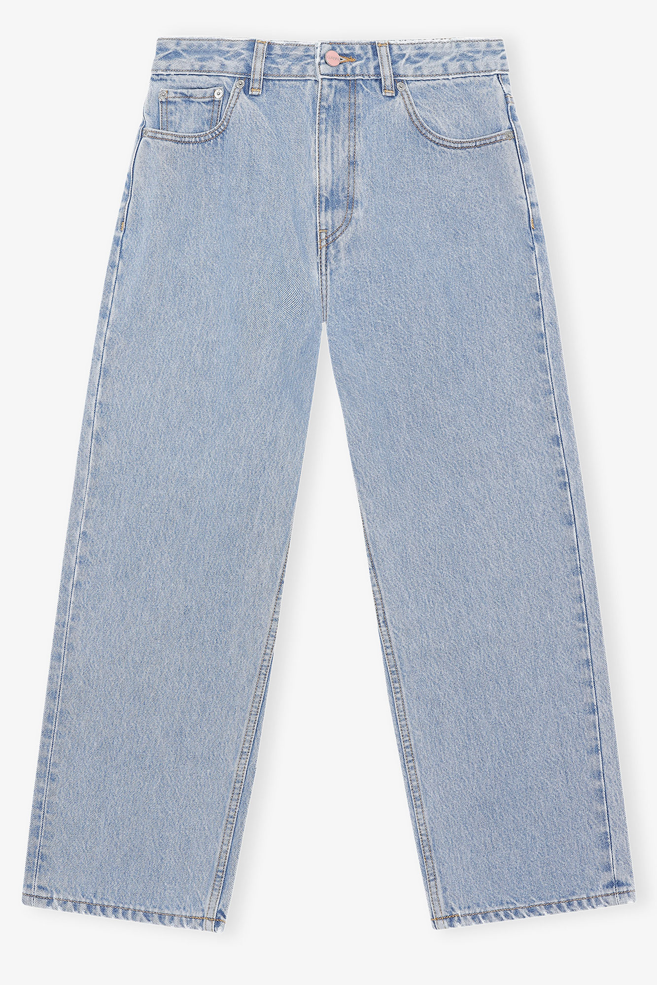 Misy Cropped Jeans in Rigid Denim | GANNI US