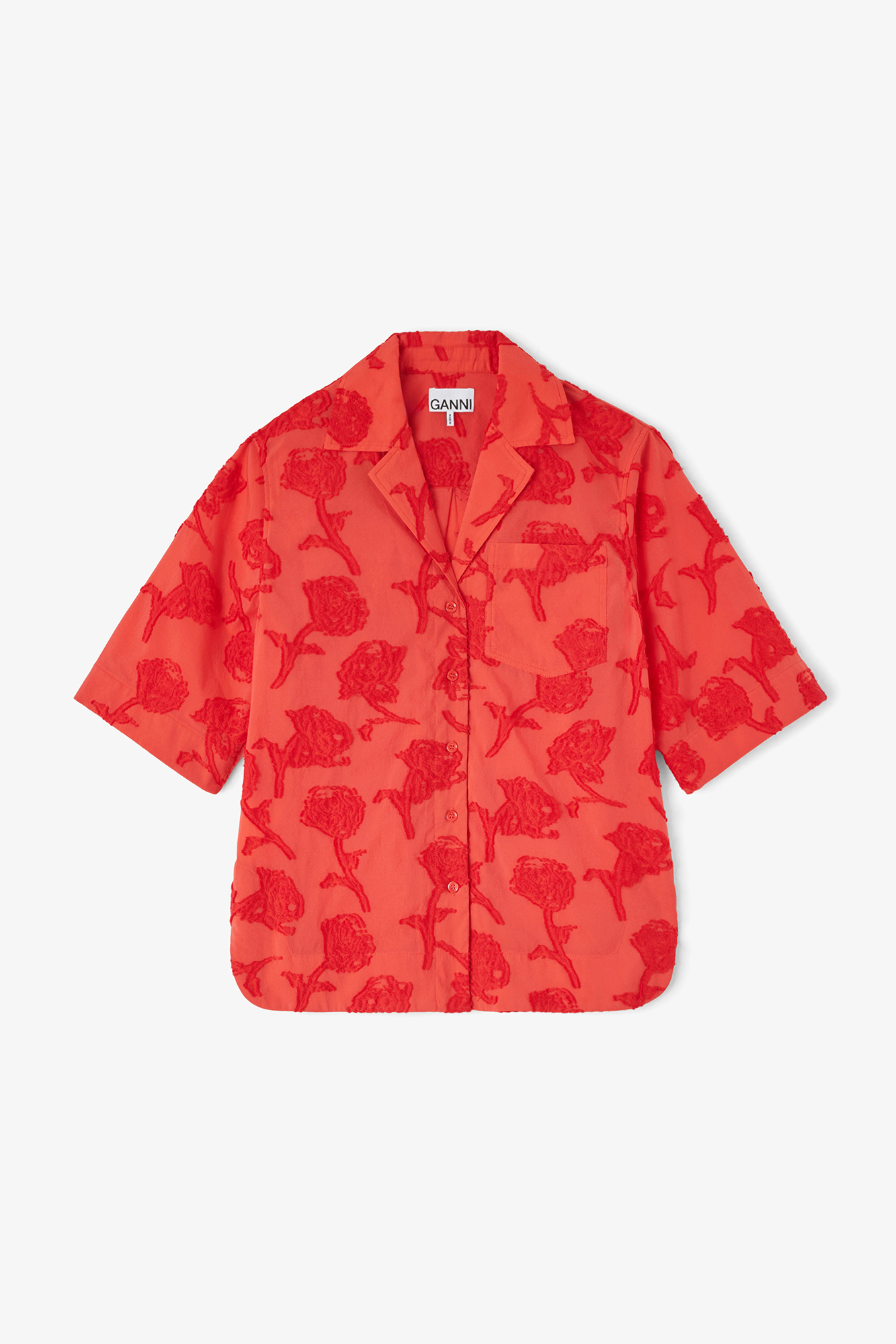 Sue【GANNI】 Ribbon tulle shirts Ganni Shirt Ribbon Tulle Raglan