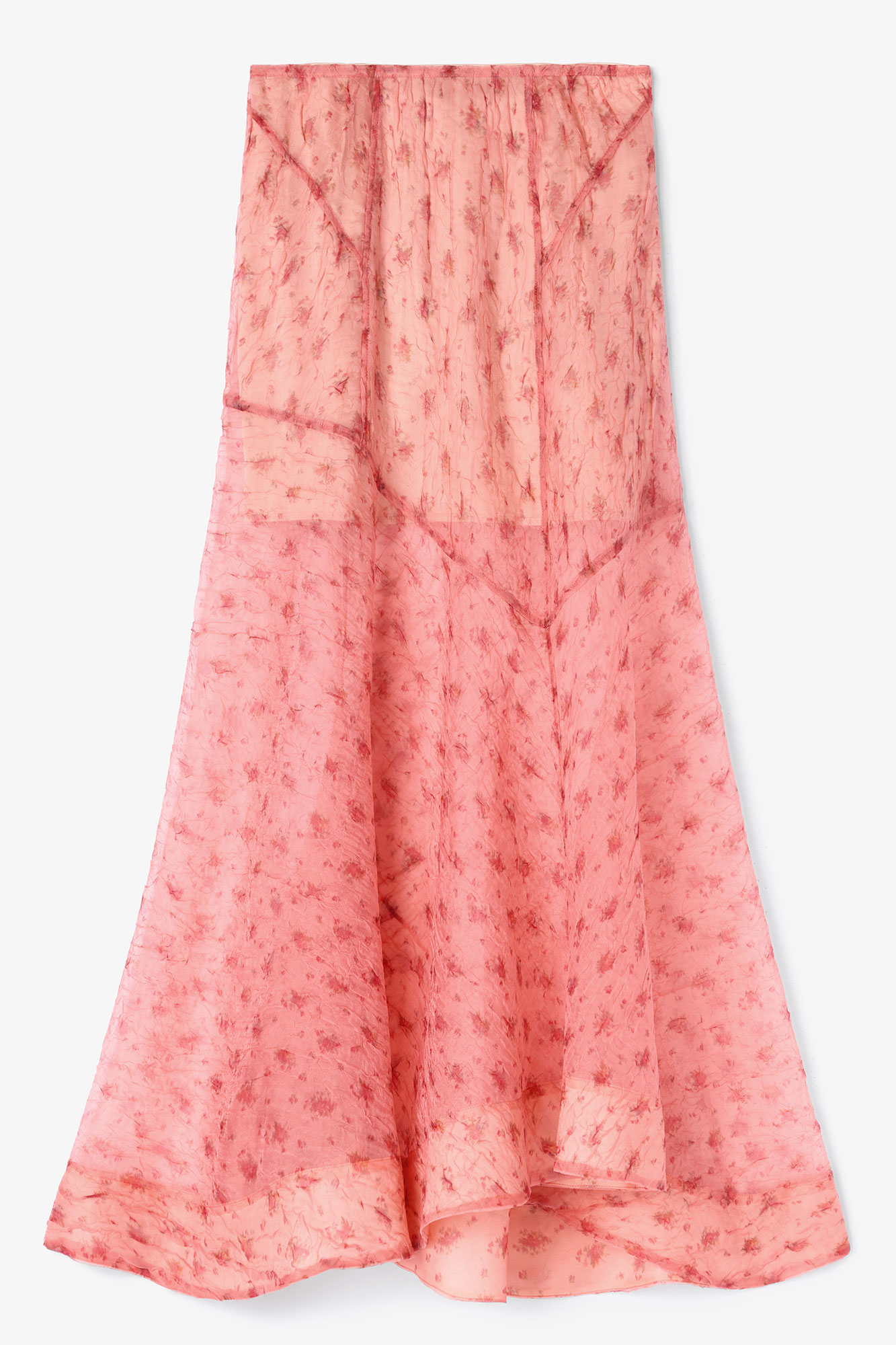 Lantana Skirt in Printed Shibori Organza | GANNI