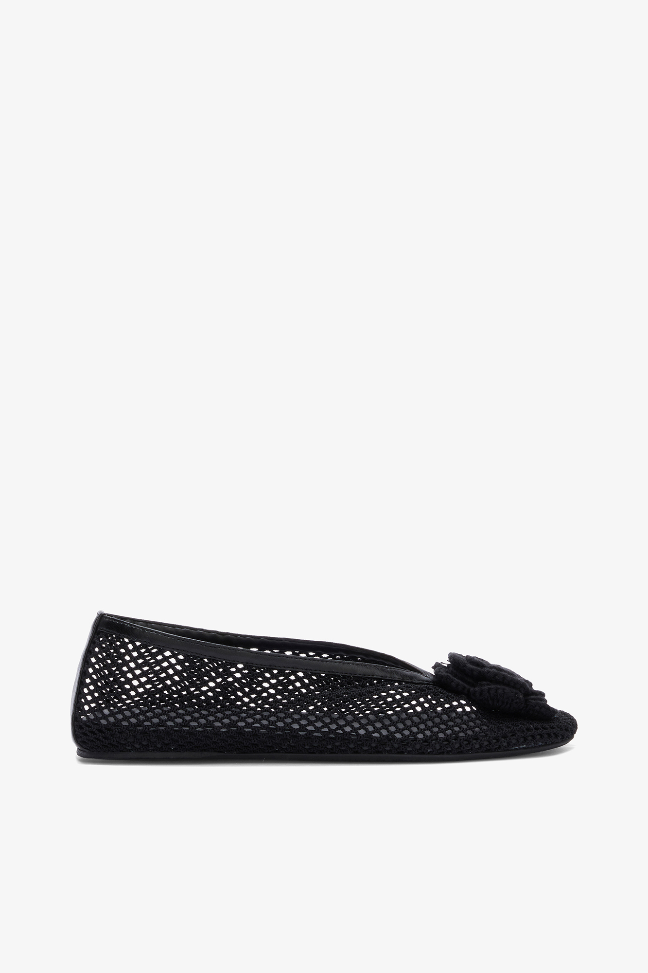 Black ブラックメッシュのJennyバレリーナ | GANNI (Global)