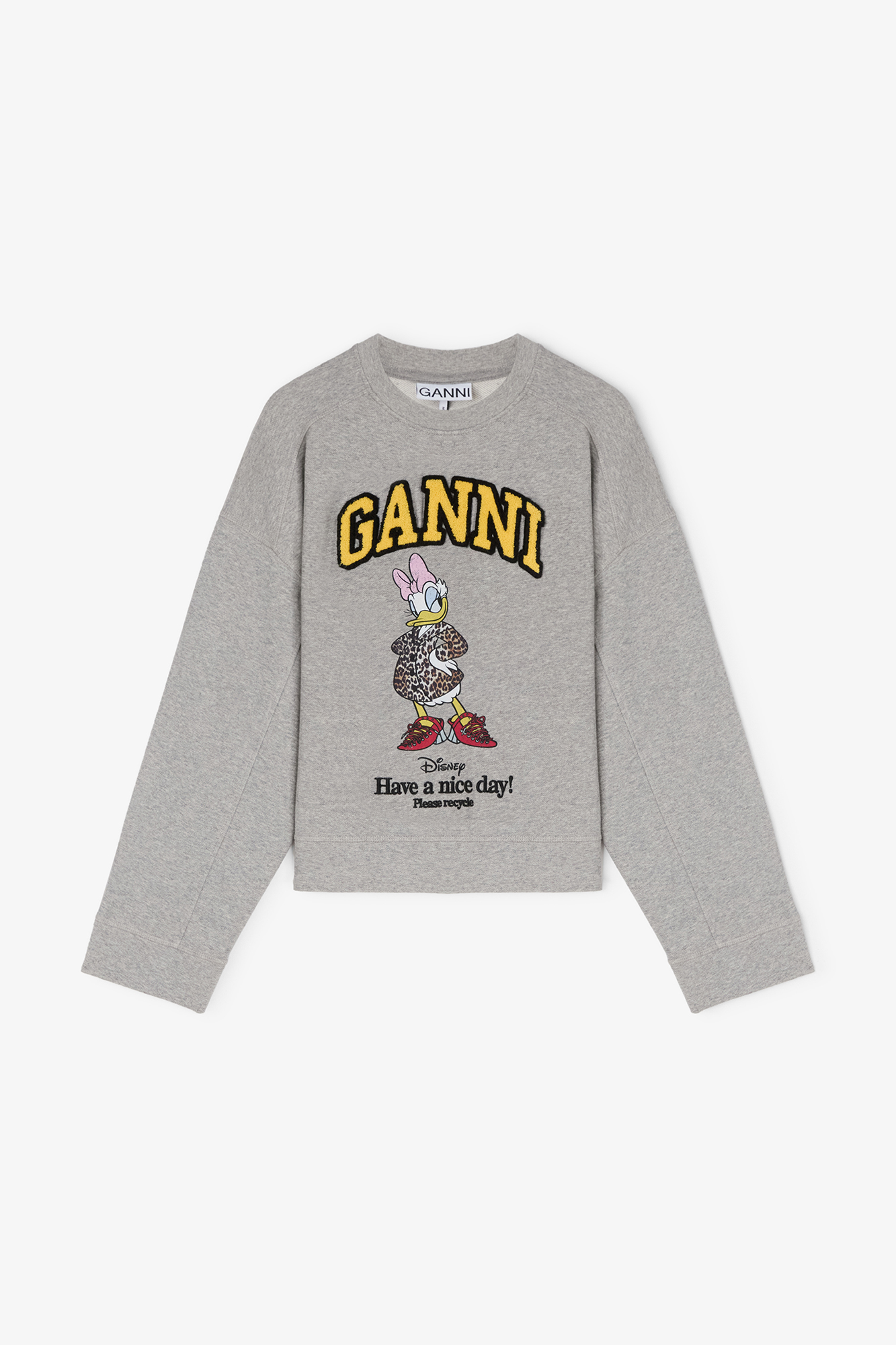 GANNI クロップド パイルロゴスウェット GANNI クロップド パイルロゴスウェット 【公式通販】