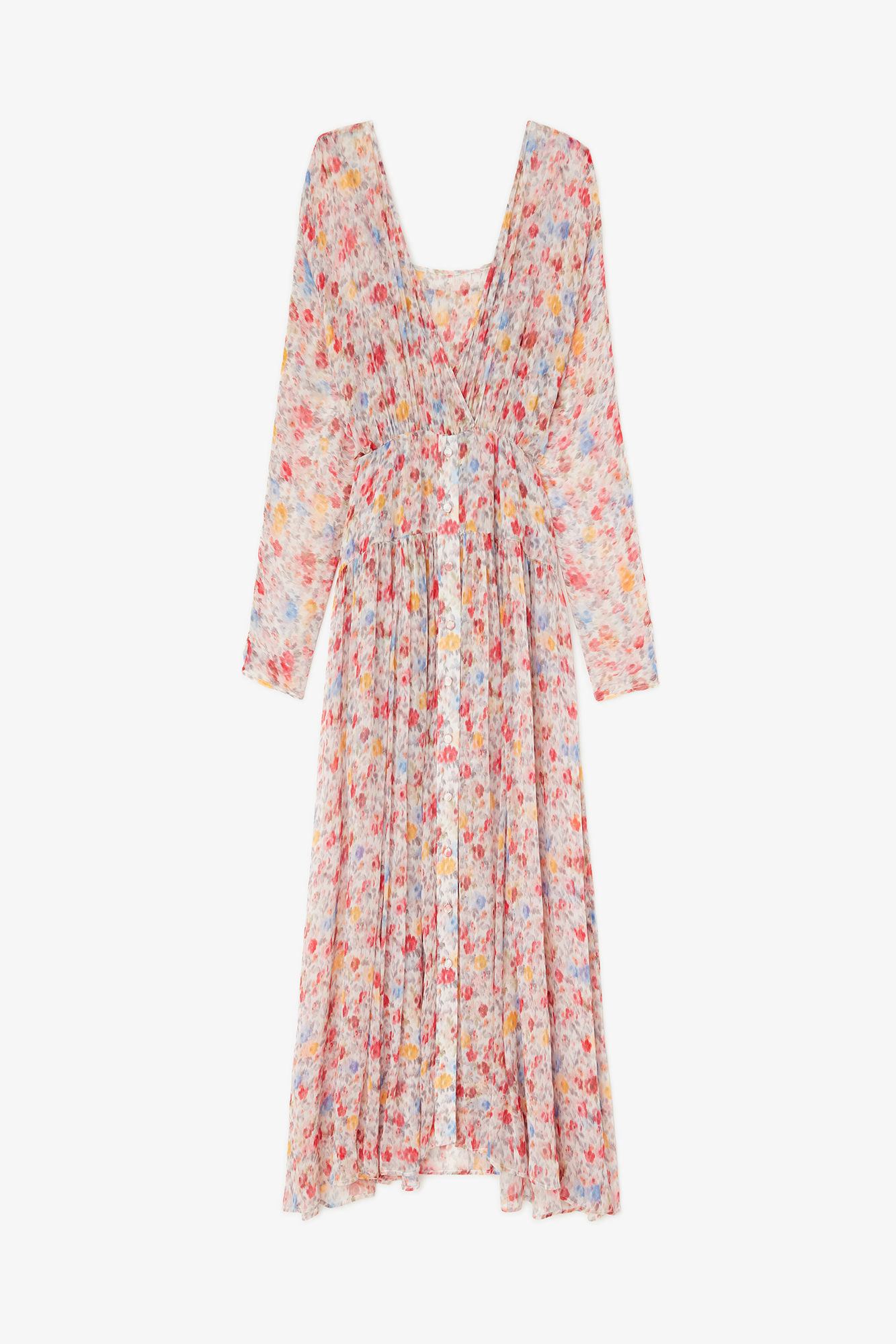 Dress in Floral Silk